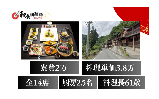 【和食調理師】【若手】昭和レトロなお宿│群馬