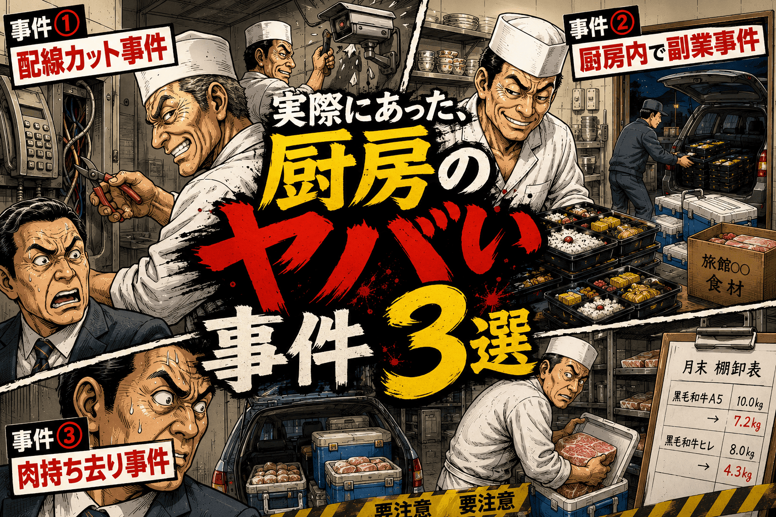 実際にあった、厨房のヤバい事件３選