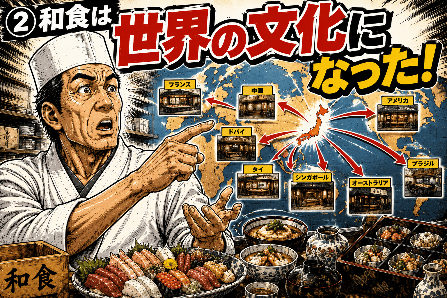②和食は世界の文化になった！