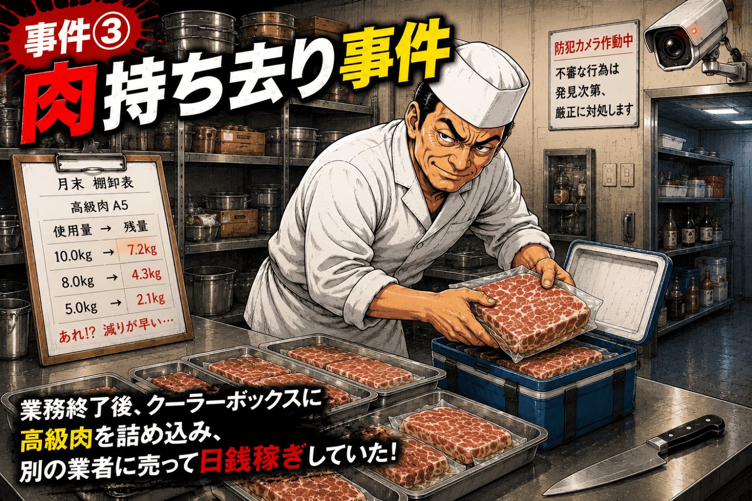 事件③ 「肉持ち去り事件」