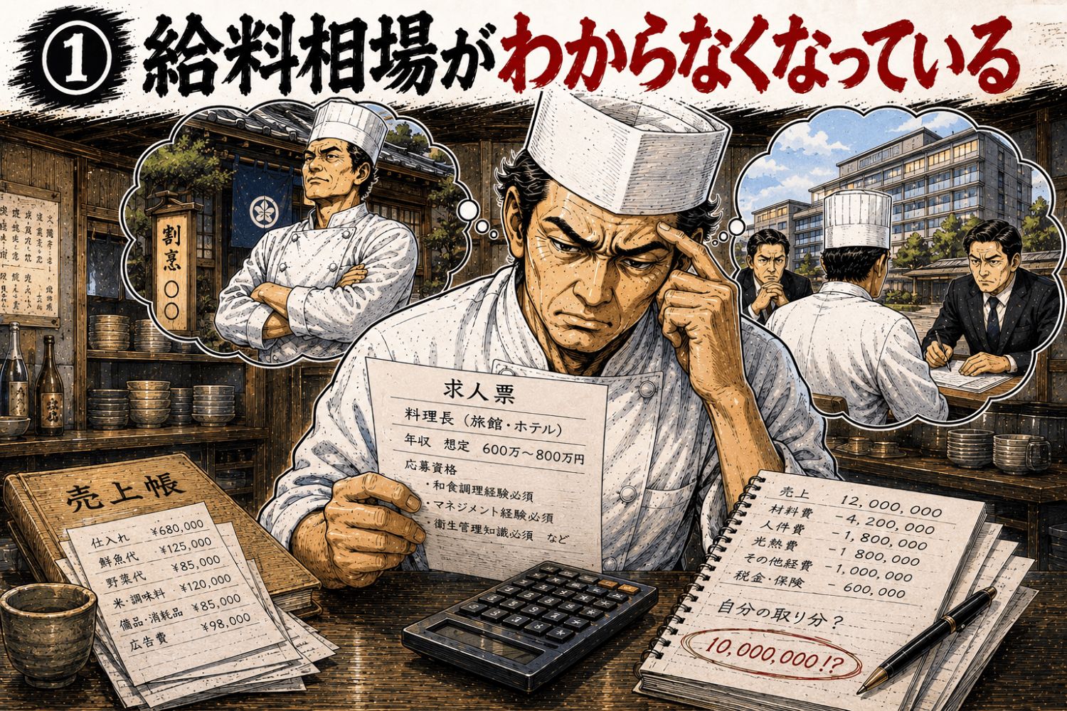 ①給料相場がわからなくなっている