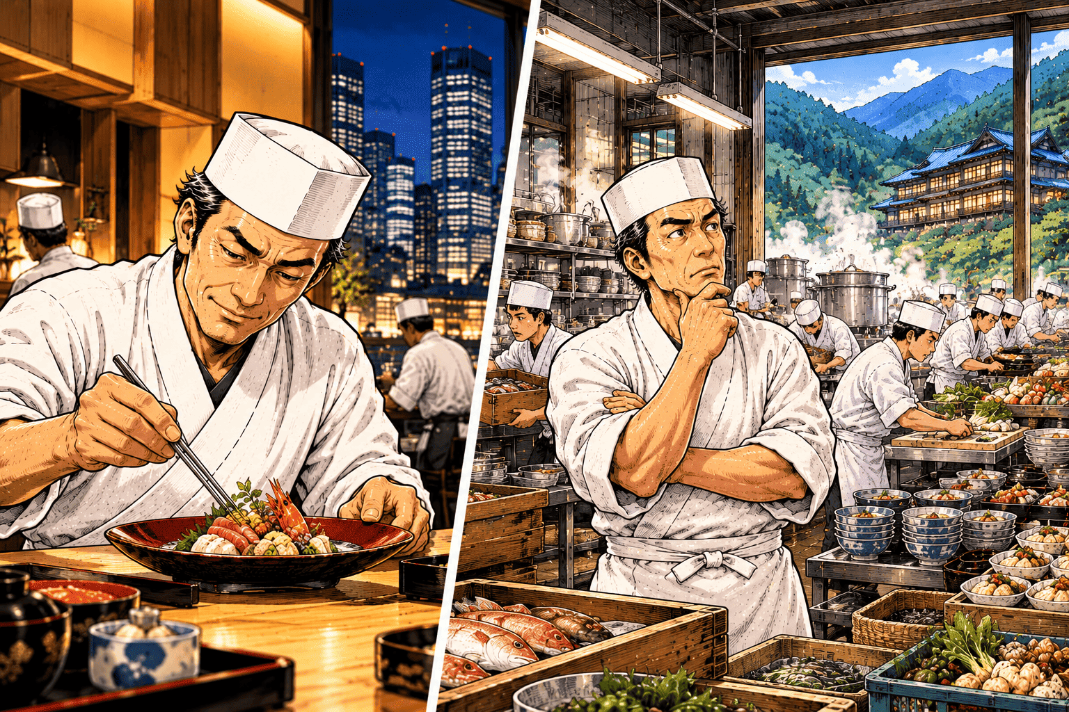 割烹の料理長が旅館の料理長になったら必ず失敗する⁉